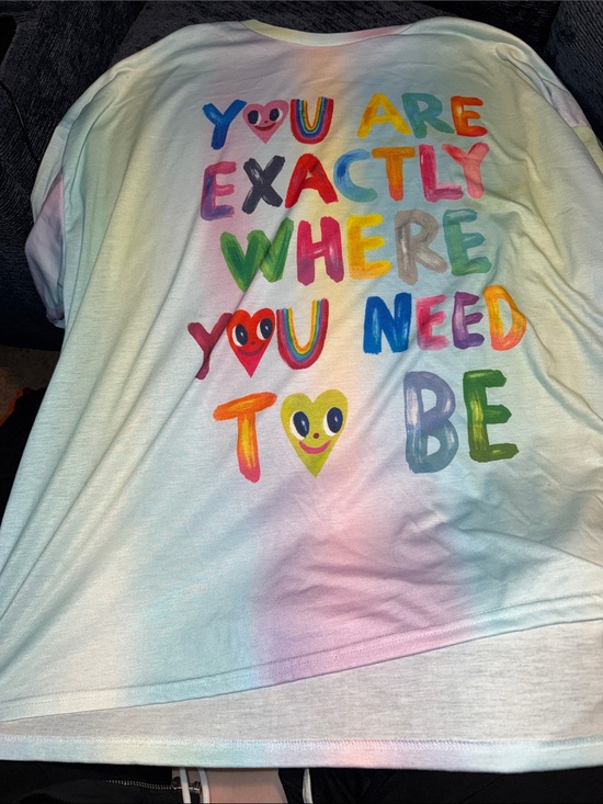i scream color Tops - I SCREAM COLOUR Pastel Tie-Dye Graphic Tee